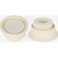 thumbnail image 1 of White Rubber Bumpers for Pool Ladders, Set of 2 Non-Slip Protectors for Swimming Pool Steps, 1 of 5