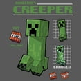 thumbnail image 2 of Girl's Minecraft Creeper Graph Charged Graphic Tee Black Large, 2 of 4