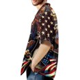 thumbnail image 4 of Men''s Hawaiian Outfits Button Down Short Sleeve Matching Set Casual Beach Party Shirt and Shorts, 4 of 6
