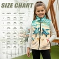 thumbnail image 4 of Xixirimido Sea Beach Turtle Starfish Pattern Girls Boys Zippered Vest Warm Soft Fleece Vest for Kids Sleeveless Stand Collar Jacket with Pockets Fall Winter Outerwear for 5-6, 4 of 7