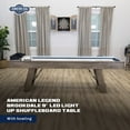 American Legend Brookdale 9’ LED Light Up Shuffleboard Table with