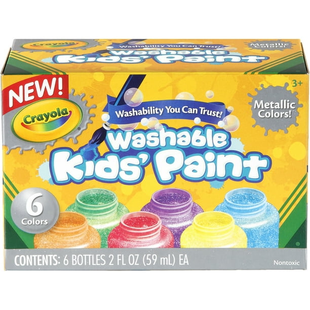 Crayola Washable Finger Paint 8oz 3/Pkg-Primary