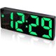 thumbnail image 1 of Reloj digital con espejo, brillo ajustable y control por voz, pantalla de 12 a 24 horas, decoración elegante para su dormitorio u oficina, la función de memoria de tiempo garantiza una experiencia, 1 of 5