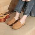 thumbnail image 2 of FUPPIA Mens Moccasin Slippers Indoor Outdoor Comfortable Warm Moccasins for Men with Non-Slip Rubber Sole Slip-on Shoes 12 Beige, 2 of 6
