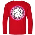 thumbnail image 3 of Inktastic Volleyball Girl Long Sleeve Youth T-Shirt, 3 of 5