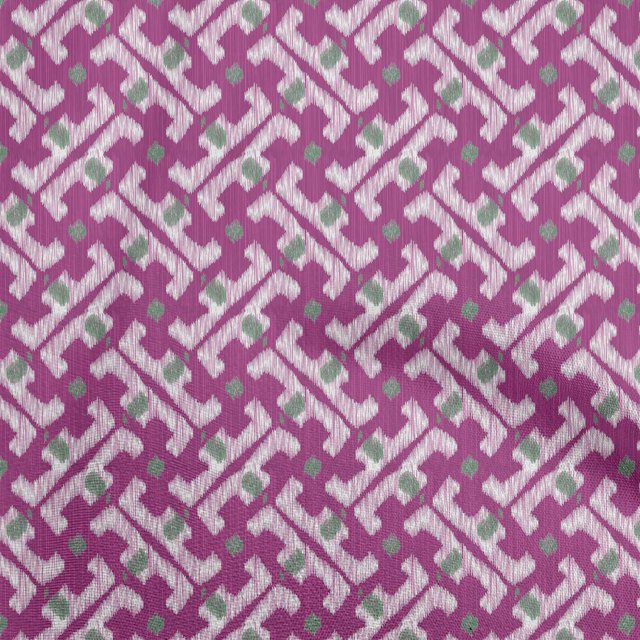 oneOone Velvet Purple Fabric Ikat Sewing Craft Projects Fabric Prints By Yard 58 Inch Wide