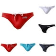 thumbnail image 4 of Fashion Men Big Pouch Briefs Swim Trunks Swimming Pants Swim Trunks Bikini, 4 of 9