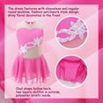 thumbnail image 5 of YEAHDOR Kids Girls Sleeveless Sequins Floral Ballet Skirted Leotard Figure Ice Skating Dress Costume, 5 of 7