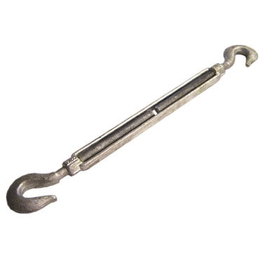Galvanized Turnbuckle - Import - Hook & Hook - 3/8" x 6