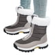 thumbnail image 2 of Zapatos para mujer, de invierno, para exteriores, nieve, aislamiento grueso, de algodón, para turismo rural, esquí, zapatillas para correr, botas vaqueras., 2 of 7