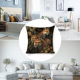 thumbnail image 3 of Four tigers Linen toss pillowcase Decoration pillowcase Gift preferred 18x18" Cushion cover 1 set Sofa pillowcase Sofa bedroom living room car, 3 of 8