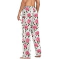 thumbnail image 6 of Top-kevin Pink Flower Mens Pajama Bottoms with Pockets Warm Sleeping Pyjamas Men for Winter Sleeping, 6 of 13