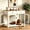 White, variant on 40" Black Dog Crate Furniture in Engineered Wood with 2 Storage Drawers