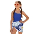 thumbnail image 2 of Xoenoiee Polynesia Plumeria Flower Palm Leaves Pattern Little Girls One Piece Swimsuits with Cover Ups Quick Dry Beach Swimwear Breathable Bathing Suit for Beach Vacation, Size 15-16 Years, 2 of 7