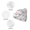 thumbnail image 3 of Disketp Alpacas and Hearts Winter Beanie for Men Women Beanie Knit Hat Cuffed Cap Beanie Knit Chunky Snow Cap, 3 of 6