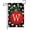 Color-W, variant on Christmas Ball Monogram Garden Flag 12x18 Double Sided Burlap, Small Welcome Initial Letter G Family Last Name Yard House Flag Outdoor Decoration (ONLY FLAG)