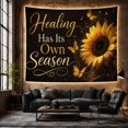 thumbnail image 6 of Healing Its Own With Season, Inspirational Illustration for Quote Lovers, Typography Wall Art, Valentine's Day Gift, Tapestry Wall Hanging for Bedroom and Living Room, 6 of 7