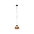 thumbnail image 4 of Radiance Goods Victorian Tiffany-Style Dark Bronze 1 Light Mini Pendant 8" Wide, 4 of 5