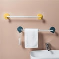 thumbnail image 4 of Estante Multifuncional Para Zapatillas, Toallero Con Ganchos, Soporte Para Toallas De Baño Sin Perforaciones, Soporte De Suspensión Simple, Soporte De Almacenamiento De Pared De Acero Para Baño Vogacara HA025853-01, 4 of 7