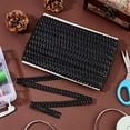 thumbnail image 6 of 15 Yard Faux Leather Braid Trims Black Flat Braid Upholstery Trim Strap Lace Ribbon 0.5 inch Wide 2mm Thick, 6 of 9