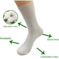 thumbnail image 2 of HAHDAXIA Chaussettes Homme Coton Confortables Respirantes Habillées Décontractées Mi-Mollet Longues Chaussettes Lot de 5,, 2 of 7