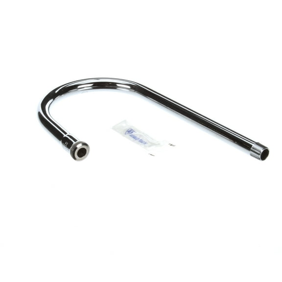 T&S Brass 5-120X Rigid Gooseneck 5-1/2 Inch Spread, 10-1/4 Inch Height Faucet