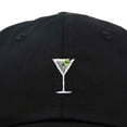 thumbnail image 2 of Dalix Martini Embroidered Cap Cotton Baseball Cute Cool Dad Hat Womens in Black, 2 of 5