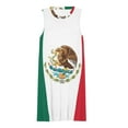 thumbnail image 3 of Flag of Mexico Spring Summer Dresses for Women Fashion T-shirt Dress Casual Sleeveless Loose Sundress with Pockets, 3 of 5