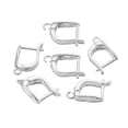 thumbnail image 1 of 2x6x Pendientes Ganchos Franceses Fabricación De Joyas Earwire Para Pendientes Colgantes Cumpleaños Plata Cuadrado, 1 of 8