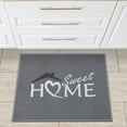 thumbnail image 5 of Ottomanson Machine Washable Non-Slip Rubberback Sweet Home 2x3 Indoor Area Rug, 2' x 3', Gray, 5 of 8