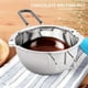 thumbnail image 2 of 2-Pack Stainless Steel Double Boiler, Heat-Resistant Handle for Chocolate, Butter, Cheese, Caramel a, 2 of 5