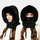thumbnail image 1 of 3 In 1 Knitting Hat With Scarf And Mask Upgraded 3-in-1 Fleece Lined Winter Knitwindproof Warmth Balaclava For Women, 1 of 9