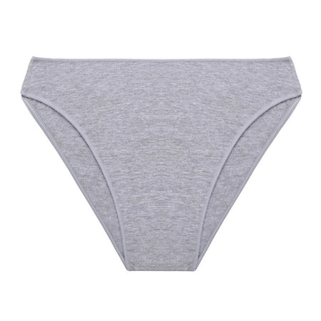 Fadeal Cotton Thongs for Women Women Mesh Bow Embroidered Cotton Transparent String Underwear Back Bandage Hollow Out Panties String Briefs Womens Thong Underwear Grey M