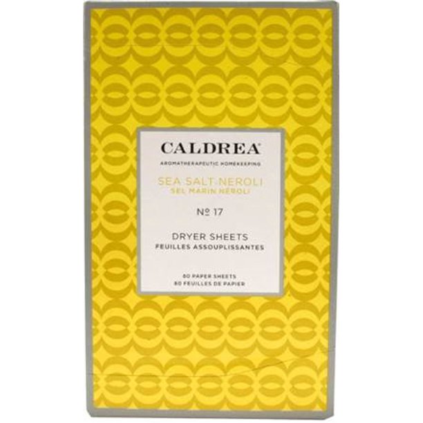Caldrea Dryer Sheets Sea Salt Neroli 80 Sheets Walmart Com Walmart Com