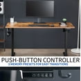 thumbnail image 5 of VIVO Electric 55"x 24" Sit Stand Desk, Rustic Vintage Brown Top, Black Frame, 5 of 8