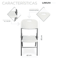 thumbnail image 2 of Silla Linium Plegable Plástico Alta Densidad LINIUM HEALTH Plegable, 2 of 8