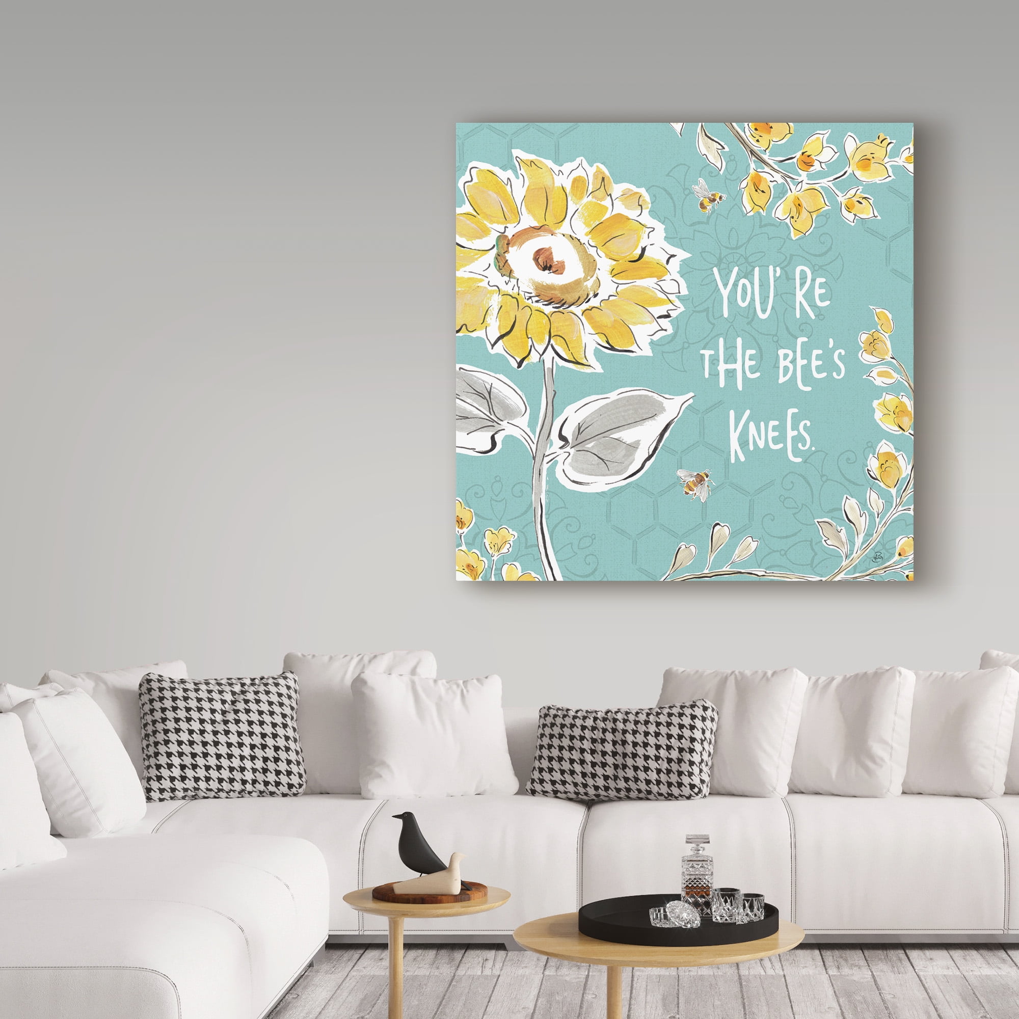 Trademark Fine Art 'Bee Happy II' Canvas Art by Daphne Brissonnet
