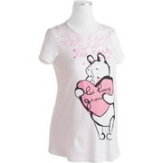 Maternity Winnie The Pooh Graphic Tee With Glitter