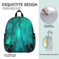 thumbnail image 5 of Colorful Starry Sky and Universe Backpack for School, Cute School Bag with Adjustable Shoulder Straps and Padded Back, 13.8"x11.4"x6", 5 of 5