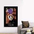 thumbnail image 4 of Great Big Canvas "Military Poster: Holding purple heart"  by Kate Lillyson Black Dark Blue   Wrapped Canvas Print Wall Artwork, 4 of 7