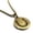 Gold, variant on Stainless Steel Horseshoe Good Luck Charm Round Medallion Pendant Necklace