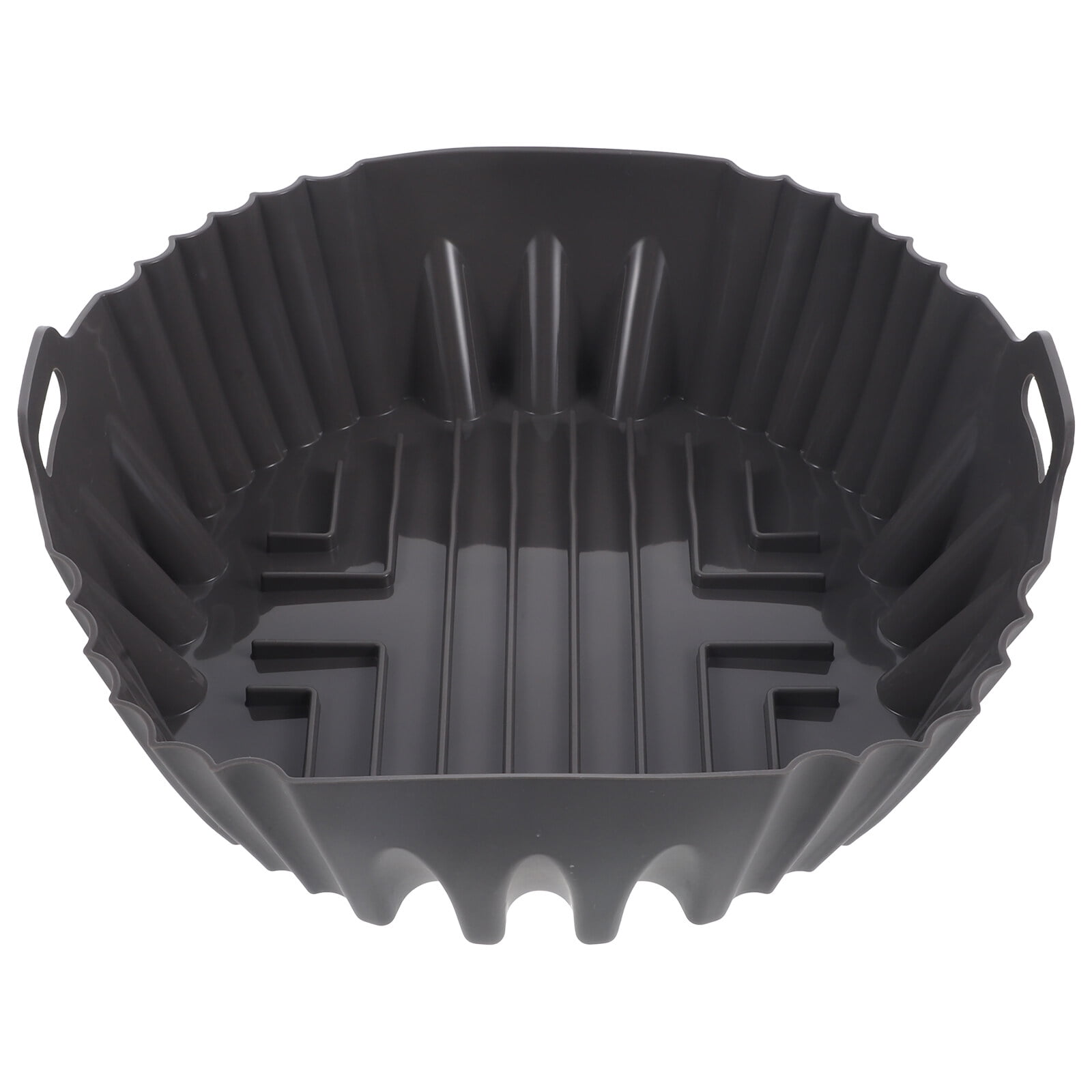 Air Fryer Silicone Pot Silicone Air Fryer Liner Pot Double Handle Air