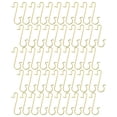 thumbnail image 4 of 200Pcs Gold S-Shaped Metal Christmas Ornament Hooks, No Drill Hanging Hooks for Xmas Tree Baubles, Festive Ornament Hangers for Holiday Decor, Multi-Purpose Metal Hooks for Home & Garden, 4 of 5