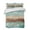 Teal, Green, variant on Quilts Twin XL Size, Teal Brown Botanical Soft Comforter Bedding Set for Bed, Farmhouse Wooden Leaves Lightweight Quilted Bedspread with Pillow Cover(2 Pieces) for All Season, 68x98 Inch