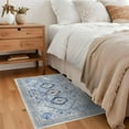 thumbnail image 2 of Wondo 2x3 Entryway Area Rug, Washable Area Rug, Rugs for Bedroom, Kitchen Rugs, Vintage Boho Carpet, Soft Non-Slip, Low Pile Area Rug, Light Blue, 2 of 8