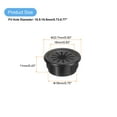 thumbnail image 2 of Uxcell Snap Bushing Grommet 0.75"(19mm) Mount Dia, 30Pack  Nylon Bushing Grommet, Black, 2 of 6