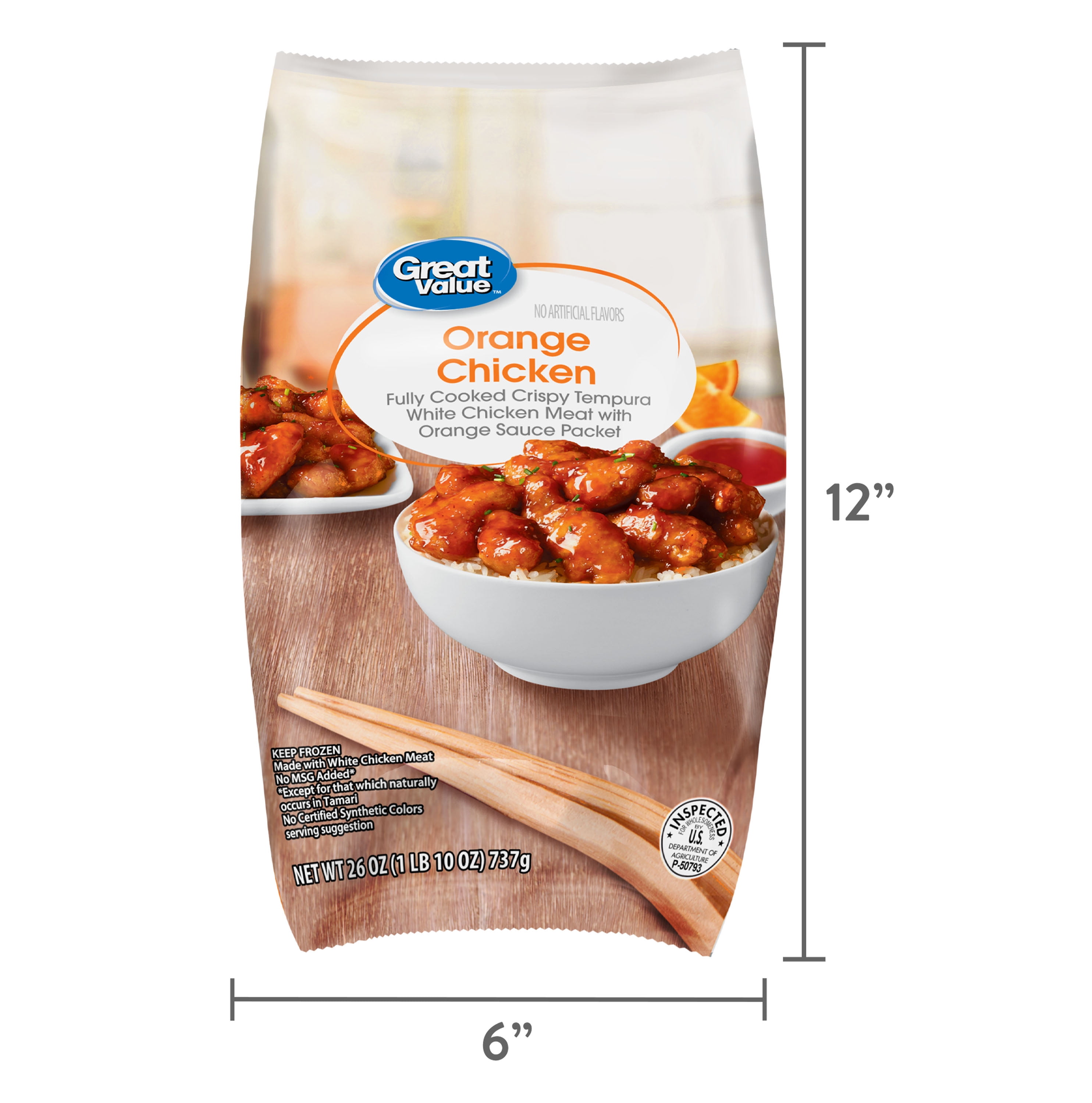 Great Value Orange Chicken, 26 oz (Frozen)