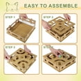 thumbnail image 3 of Juguetes para gatos de interior Unique Bargains, caja de rompecabezas de madera interactiva que estimula los instintos de caza y reduce el aburrimiento, color madera, 3 of 7