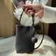 thumbnail image 5 of Bolso de hombro para teléfono celular de cuero sintético, mini billetera con correa para el hombro, bolso de mensajero para mujer, color negro, 5 of 14