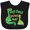 AB-Black, variant on Inktastic My Oma Loves Me Dinosaur Boys Baby Bib